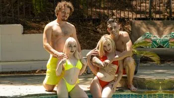 Stepsisters’ Teenie Bikinis